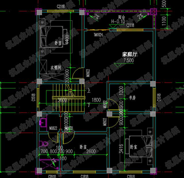 三層半四層農(nóng)村別墅全套設計圖，造價低又適用