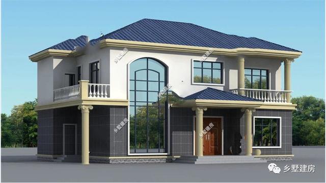 二層農(nóng)村自建別墅圖，造價低，不落俗套，樣式美觀，過美好的日子！