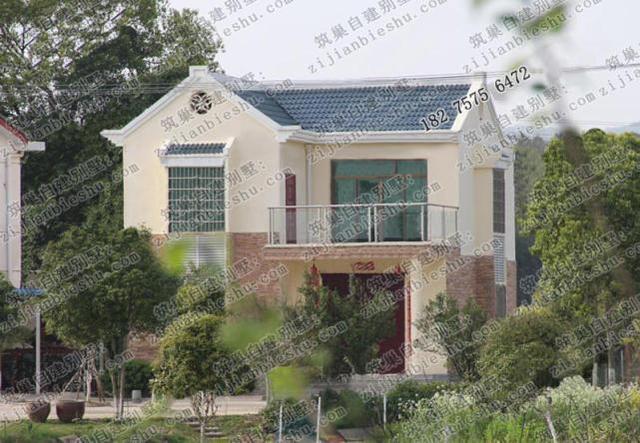 二層農(nóng)村小別墅建成效果圖，占地面積80㎡，10萬即可完工！