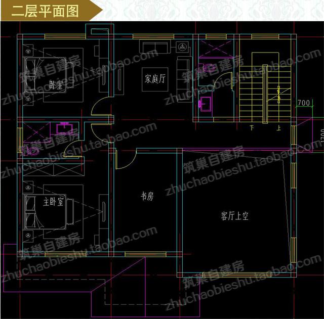 三層別墅圖紙，12×12米2廳5臥，造價(jià)30萬(wàn)，挑空客廳+車庫(kù)+露臺(tái)花園