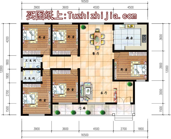 3款農村自建房設計圖，一層戶型照樣漂亮