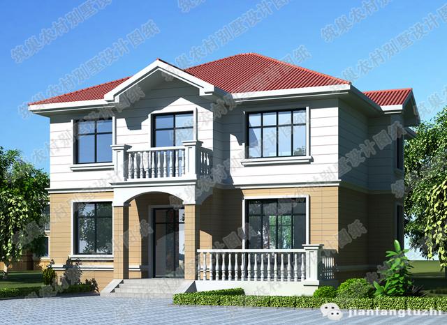 2廳4臥二層農(nóng)村自建房，12×12米，造價25萬，簡單實(shí)用