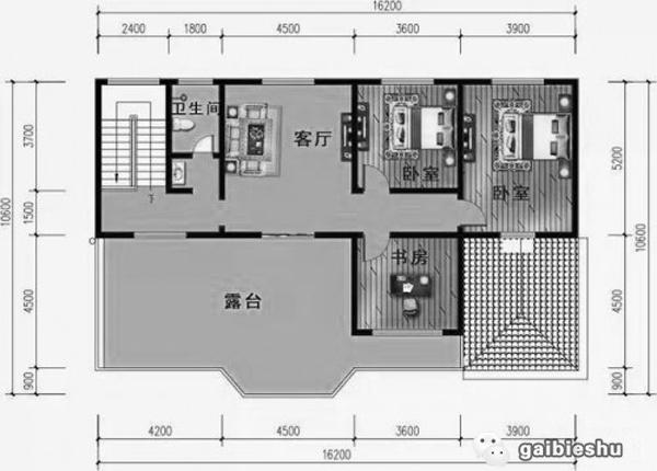 2款三層農(nóng)村別墅戶型設(shè)計(jì)圖，帶車庫(kù)，造價(jià)50萬(wàn)左右