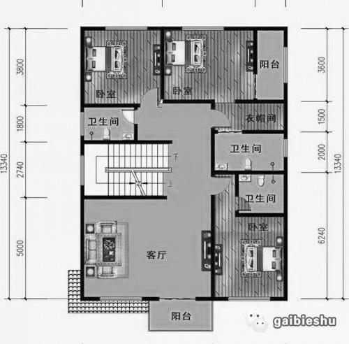 2款三層農(nóng)村別墅戶型設(shè)計(jì)圖，帶車庫(kù)，造價(jià)50萬(wàn)左右