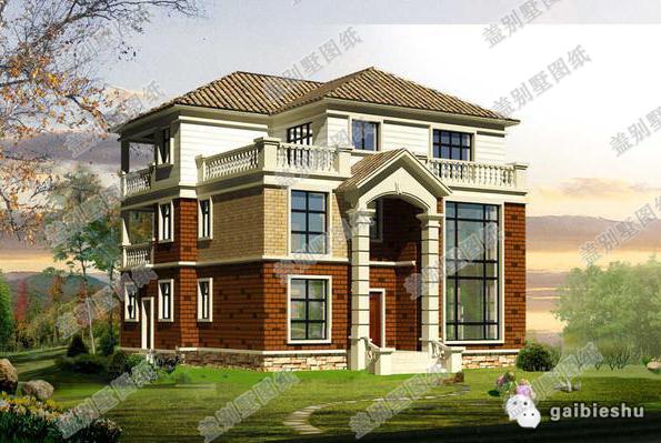 14×13二層農(nóng)村自建房，造價(jià)40萬，2廳58臥，帶挑空客廳+堂屋