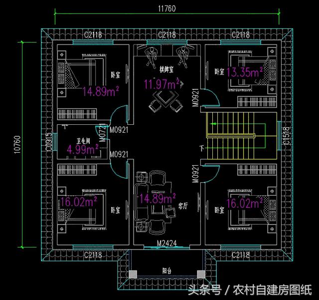 居住舒服的二層小樓別墅設(shè)計圖，經(jīng)濟又實用，真心不錯