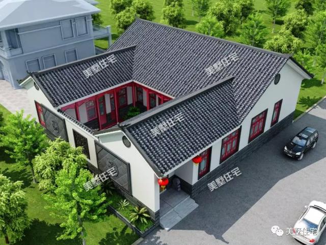 最美一層中式合院設(shè)計(jì)圖，價(jià)格低風(fēng)景好，建房就該這樣建