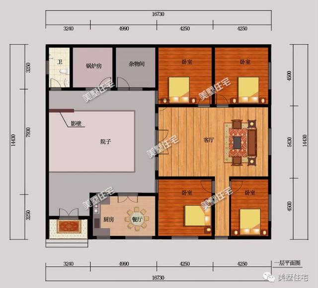 最美一層中式合院設(shè)計(jì)圖，價(jià)格低風(fēng)景好，建房就該這樣建
