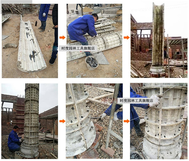 歐式羅馬柱模具構(gòu)件，現(xiàn)澆ABS加厚，水泥柱子塑料鋼