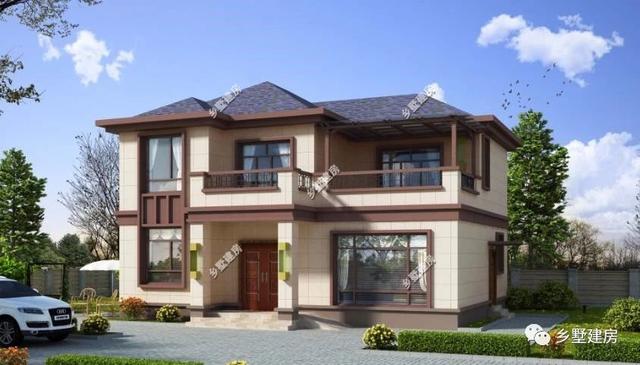 你可能不信，農村二層別墅設計圖，建成僅花18萬，美觀又實用！