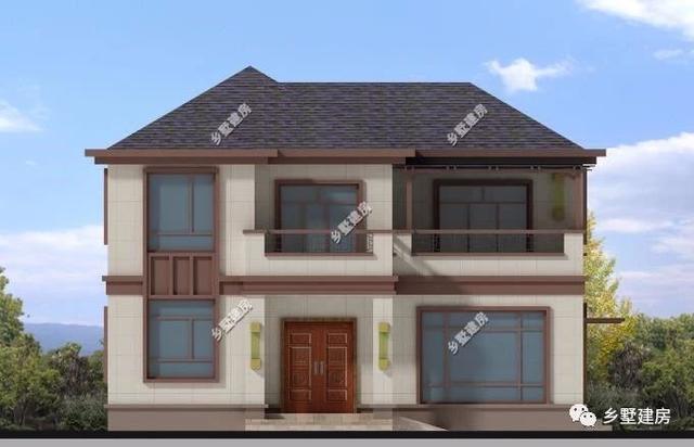 你可能不信，農村二層別墅設計圖，建成僅花18萬，美觀又實用！