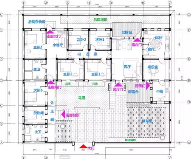 80后小伙為北京岳父定專門制的一層別墅設(shè)計圖，面積五百平建出了豪宅的氣勢！
