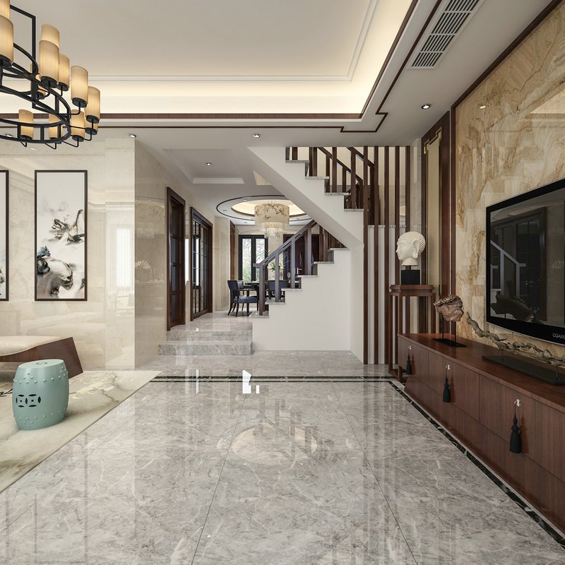 自建房裝修出200平米別墅中式風格，看過的人都贊不絕口