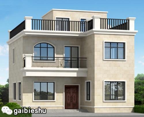 簡單三層平屋頂25萬2廳4臥帶神灶自建房全套設(shè)計施工圖，最關(guān)鍵的是戶型施工簡單，經(jīng)濟(jì)實用