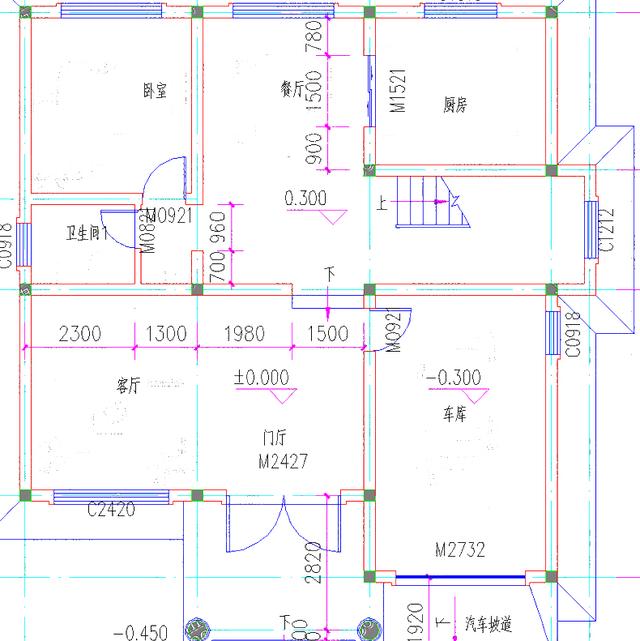 12×12米25萬2廳5臥 帶車庫二層簡單美觀自建房全套設(shè)計(jì)圖，簡歐風(fēng)格大氣高貴