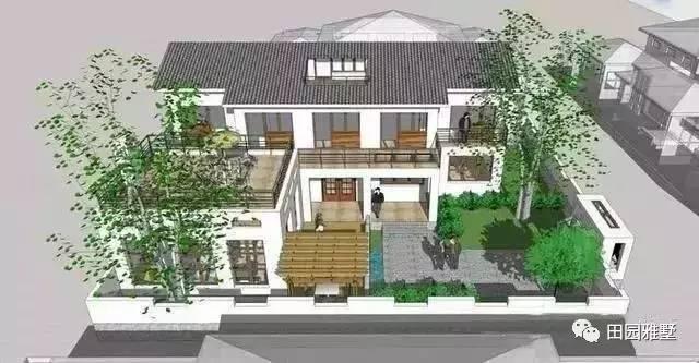 二層農(nóng)村自建房設(shè)計(jì)圖 被重新定義的新中式自建房