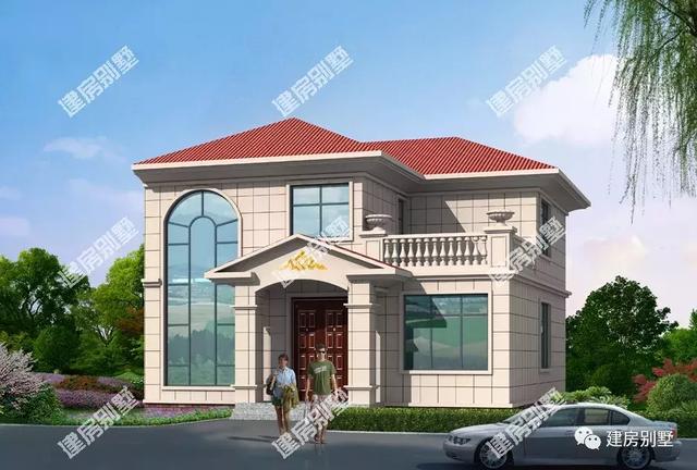 兩款11×11米的農(nóng)村別墅戶型圖，第一款兩層主體造價(jià)20多萬