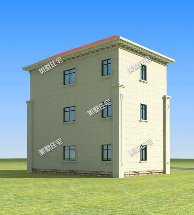 12x7.3米三層農(nóng)村別墅圖，布局實(shí)用造價(jià)低，溫暖卻不張揚(yáng)，想給它99個(gè)贊