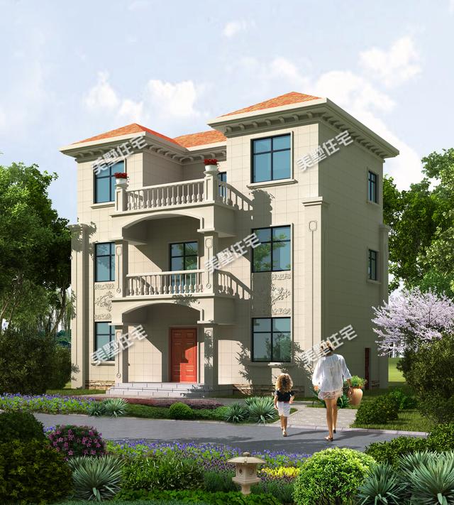 12x7.3米三層農(nóng)村別墅圖，布局實(shí)用造價(jià)低，溫暖卻不張揚(yáng)，想給它99個(gè)贊