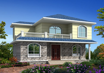 農(nóng)村15萬元二層小樓圖，占地100平米左右，簡單實用，戶型合理