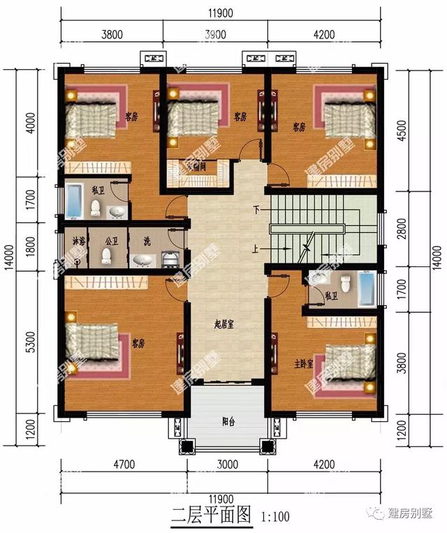 兩棟外觀靚布局好的三層別墅圖，這樣精美的戶型施工隊(duì)建起來(lái)都充滿動(dòng)力