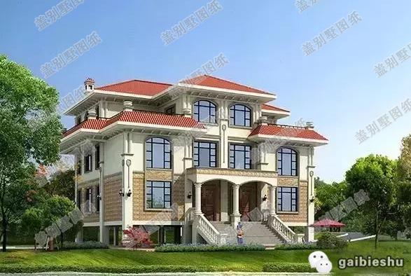 17*13米60萬(wàn)1廳6臥三層雙拼別墅設(shè)計(jì)圖帶挑空客廳+旋轉(zhuǎn)樓梯，不知是不是你喜歡的戶型設(shè)計(jì)呢？