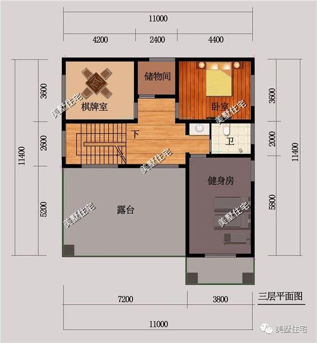 適合農(nóng)村宅基地大小5款別墅戶型圖，每款都不超過120平，外觀大方造價還便宜