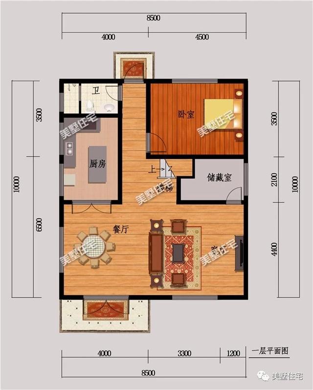 適合農(nóng)村宅基地大小5款別墅戶型圖，每款都不超過120平，外觀大方造價還便宜