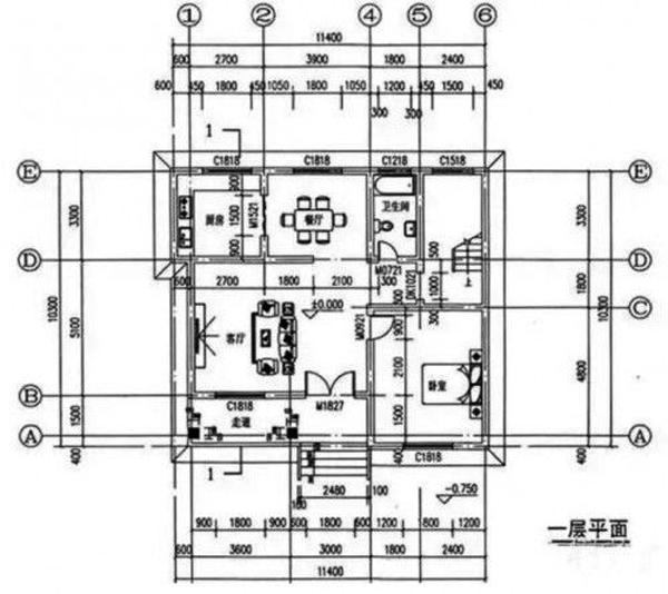 二層農(nóng)村別墅設(shè)計(jì)圖10*11米1廳5臥，主體造價(jià)25萬左右。