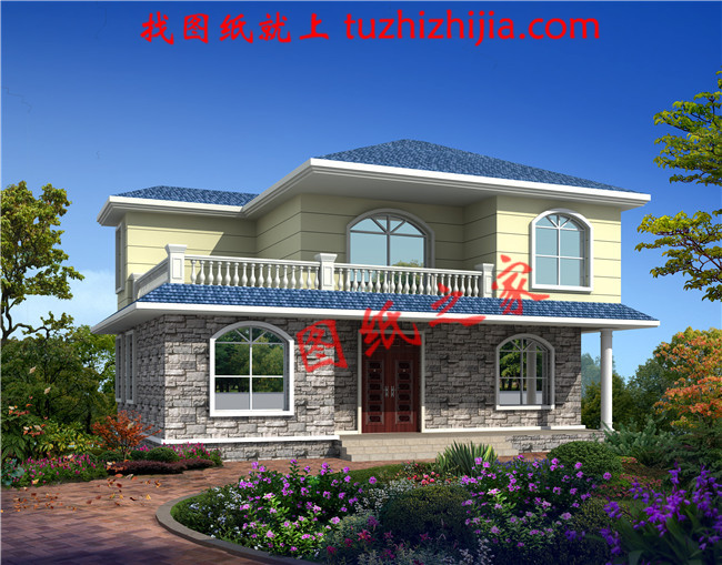 農(nóng)村15萬(wàn)元二層小樓圖，占地100平米左右，簡(jiǎn)單實(shí)用，戶(hù)型合理