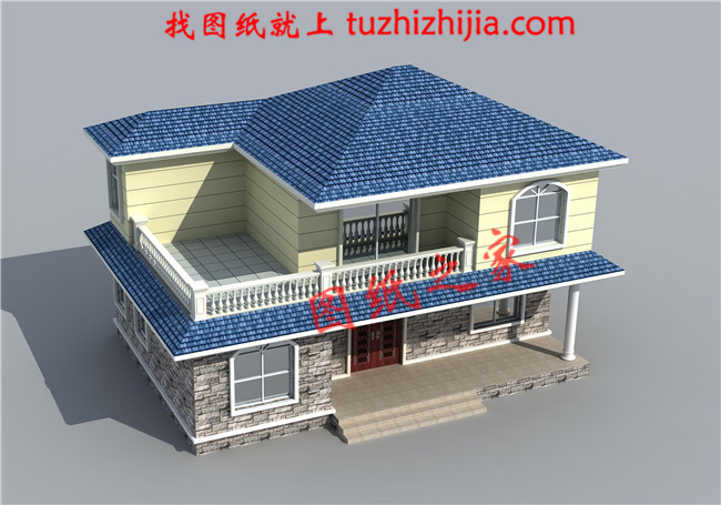 農(nóng)村15萬(wàn)元二層小樓圖，占地100平米左右，簡(jiǎn)單實(shí)用，戶(hù)型合理