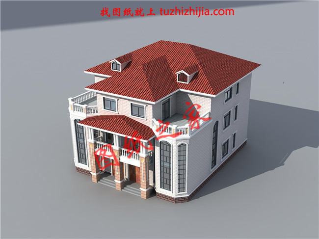 農(nóng)村兄弟雙拼別墅三層，美觀氣派，室內(nèi)布局合理實用