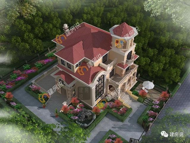 這3棟氣派的歐式別墅圖，建一棟衣錦還鄉(xiāng)，過上令人羨慕的小日子