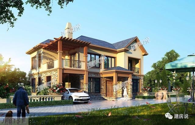 5款二層別墅圖很美很實(shí)惠，看起來(lái)夠洋氣，造價(jià)也不高，建到就是賺到