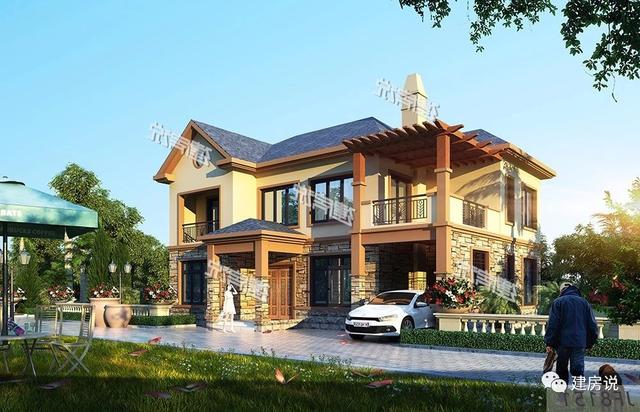 5款二層別墅圖很美很實(shí)惠，看起來(lái)夠洋氣，造價(jià)也不高，建到就是賺到