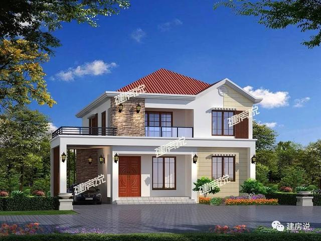 5款二層別墅圖很美很實(shí)惠，看起來(lái)夠洋氣，造價(jià)也不高，建到就是賺到