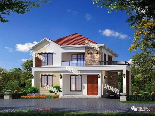 5款二層別墅圖很美很實(shí)惠，看起來(lái)夠洋氣，造價(jià)也不高，建到就是賺到