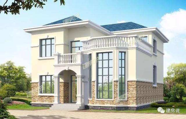 5款二層別墅圖很美很實(shí)惠，看起來(lái)夠洋氣，造價(jià)也不高，建到就是賺到