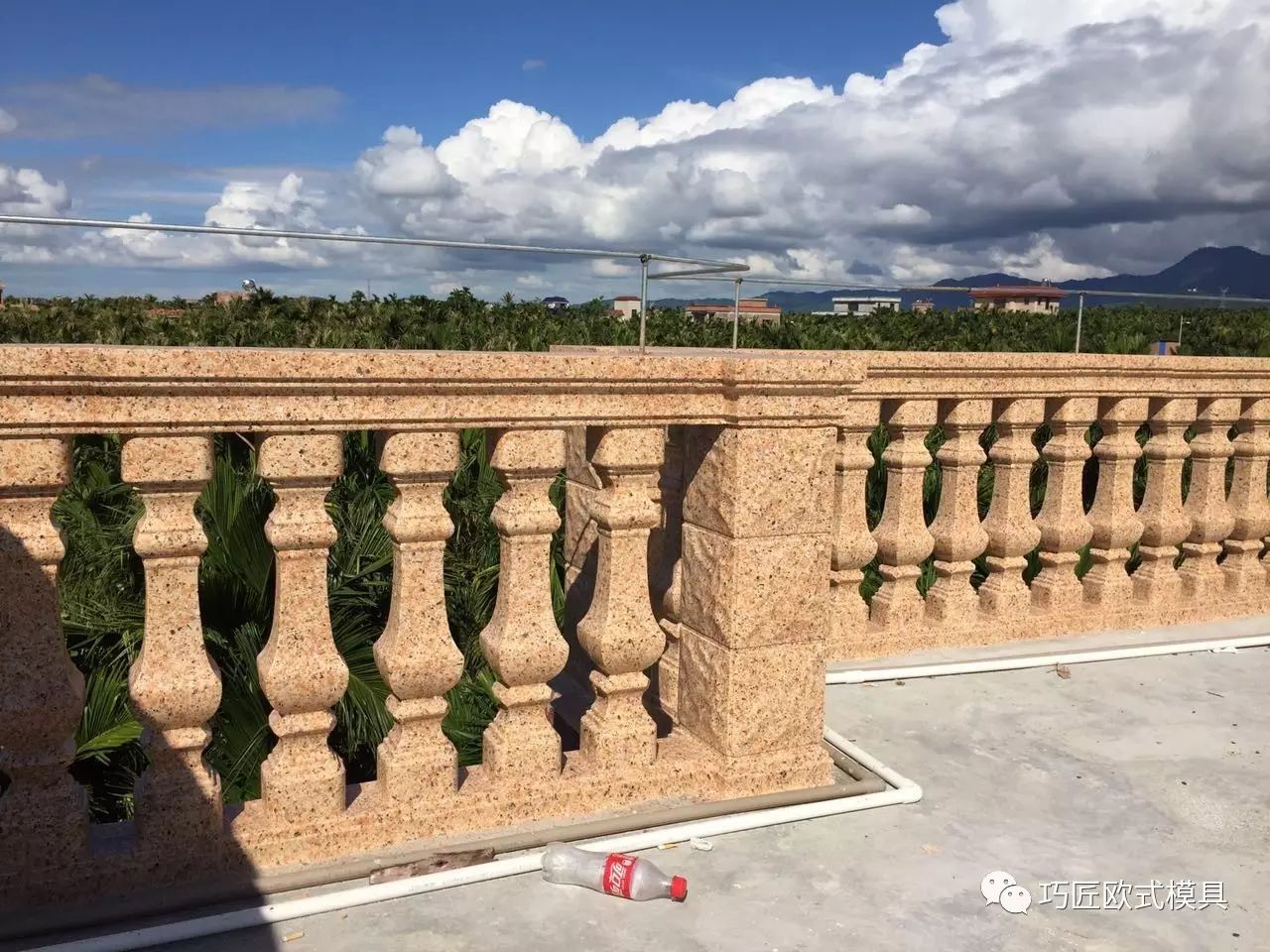 現(xiàn)澆水泥陽臺護欄/圍欄模具，ABS工程塑料，附施工案例