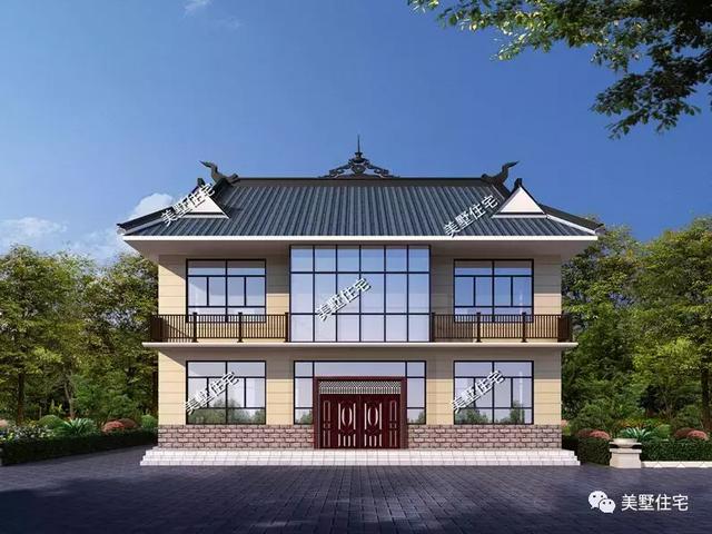 二層新中式別墅圖，中式與現(xiàn)代的完美結合，看過的都說好