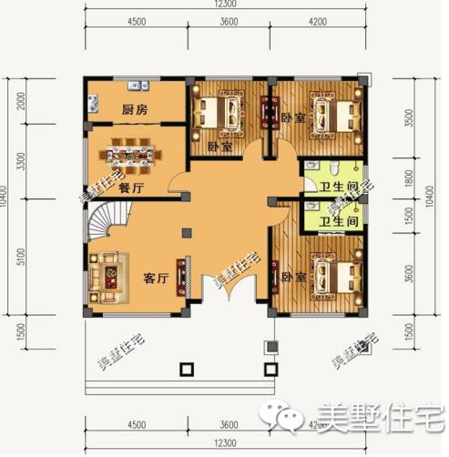 3套三層的小洋別墅設(shè)計(jì)圖，外觀漂亮又大氣，給父母一個(gè)舒適的家