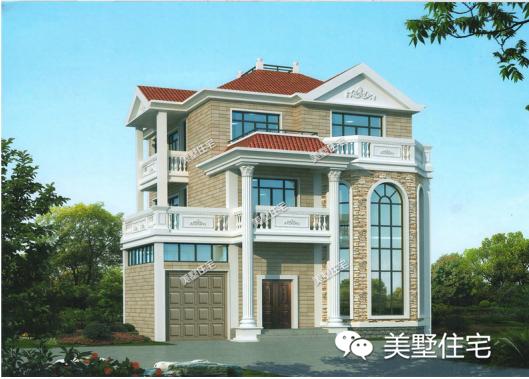 3套三層的小洋別墅設(shè)計(jì)圖，外觀漂亮又大氣，給父母一個(gè)舒適的家