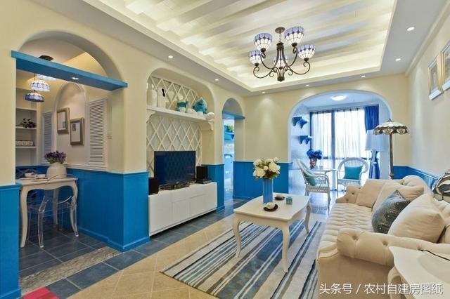 一款地中海風(fēng)格三層農(nóng)村別墅圖，13.5X10米，這樣的你喜歡嗎？