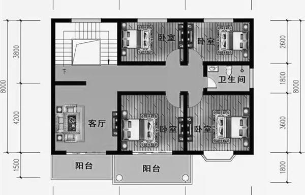 2款二層農(nóng)村別墅設(shè)計(jì)圖，造價(jià)都在20左右，外觀太吸引人了