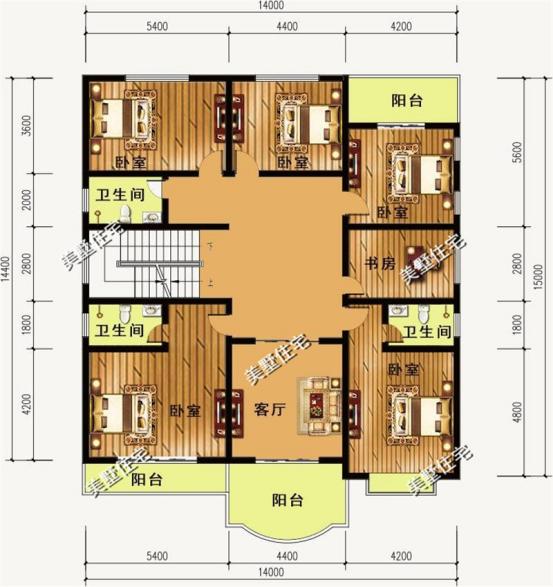 3款農(nóng)村2層小別墅圖，20萬就能建起來，讓你花少錢，建好的房子！
