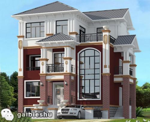 三層3廳6臥別墅圖紙，占地100平造價(jià)40萬(wàn)左右，地下室+挑空客廳+娛樂(lè)室