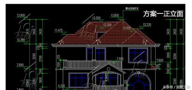 造價(jià)46萬(wàn)農(nóng)村三層別墅圖，外觀立體有層次，帶地下室閣樓