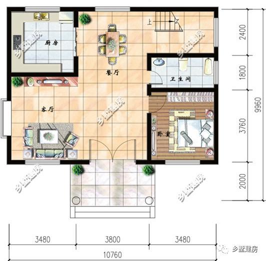 三款農(nóng)村二層別墅圖，不到100平的農(nóng)村小別墅，讓你知道小面積也有好布局