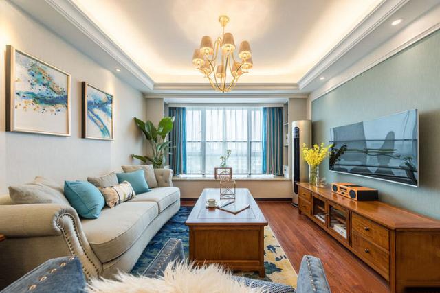 緊湊型美式裝修，套內(nèi)面積89平米，一樣的漂亮