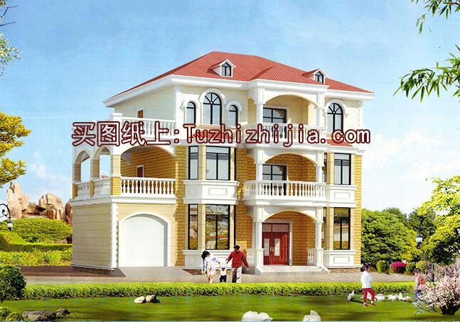 3款【漂亮三層別墅圖片大全】預(yù)算25萬起，第2款老少皆愛！